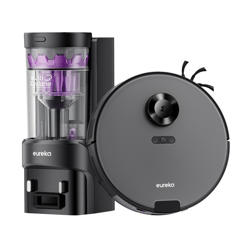 E20 Evo Plus Robot Vacuum Cleaner with Mop, 10K pa Suction Power, Anti Tangle Roller,