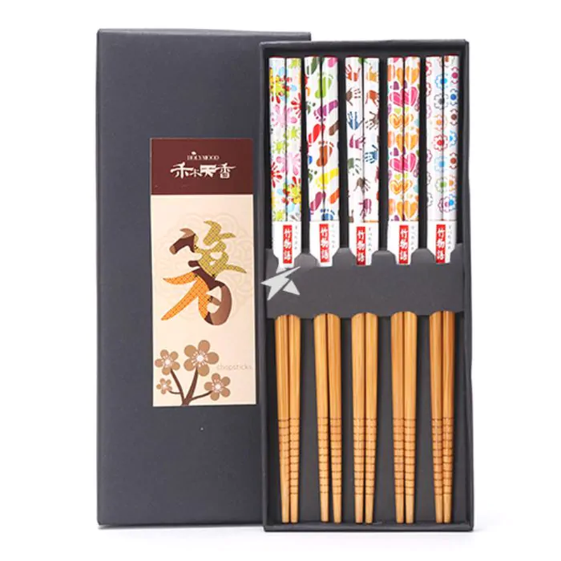"Shuang Qiang He Mu Tian Xiang Chopsticks Märchenwelt 5er-Set"