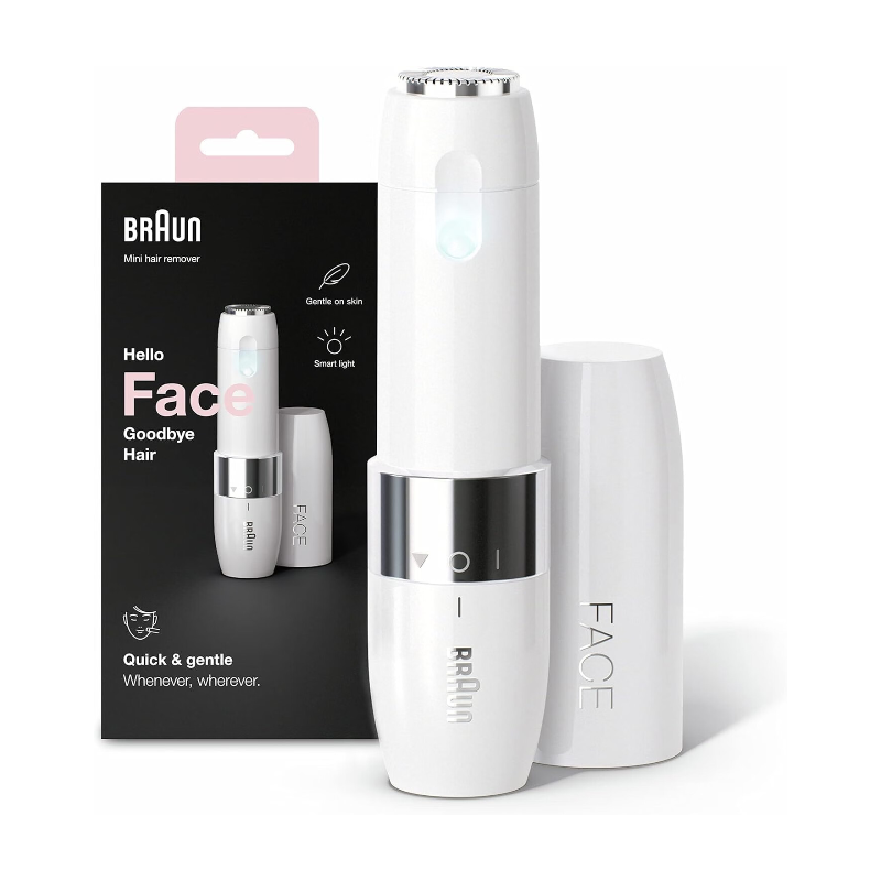 Épilateur Visage Mini Braun FS1000, Électrique pour Femme, Blanc