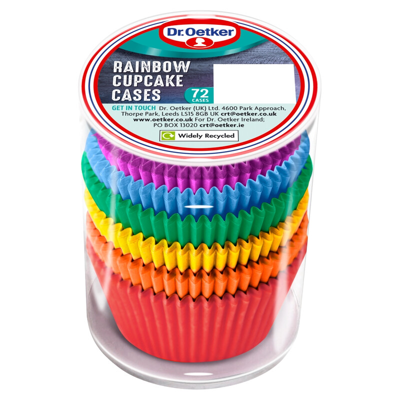 Dr. Oetker Rainbow Cupcake Cases 72 Cases