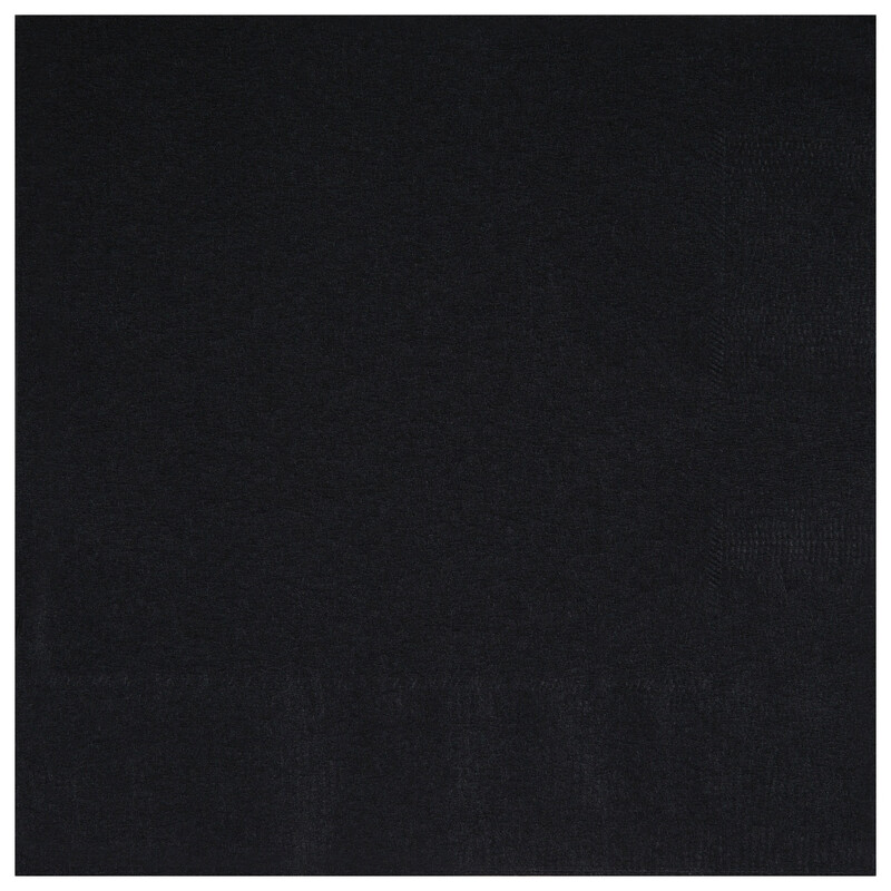 Unique Lunch Napkins, Black, 20 pack