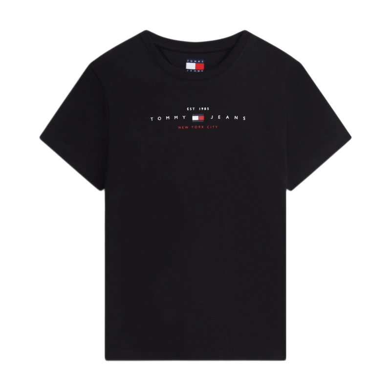Tommy Hilfiger Jeans Women Logo Lightweight T-Shirt - Black
