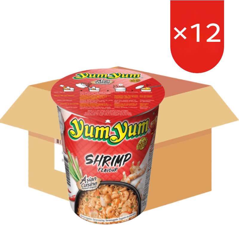 Yum Yum instantnoedels garnalen 70 g x 12
