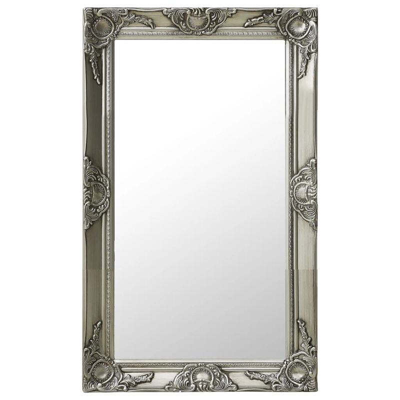 VidaXL wandspiegel barokke stijl 50 x 80 cm zilver