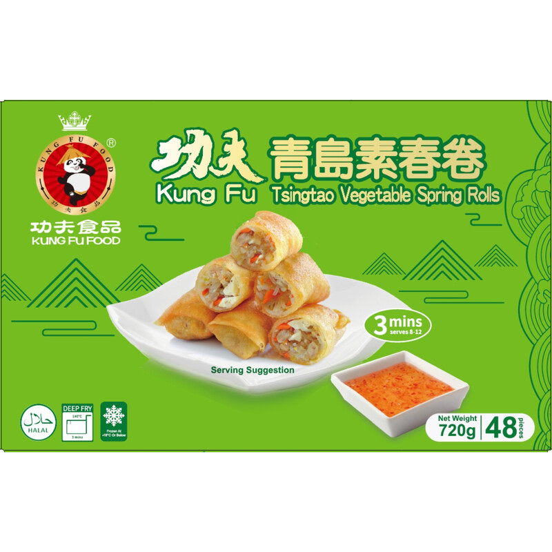 KUNG FU Qingdao Vegetarian Spring Rolls, 720g