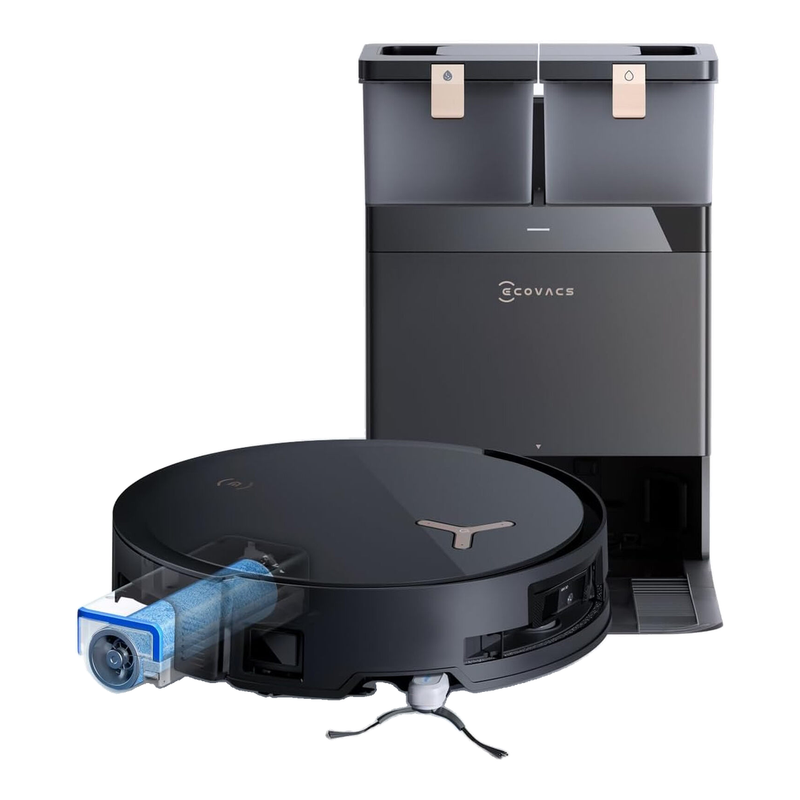 ECOVACS DEEBOT X8 PRO OMNI Robot Vacuum & Mop – 18.000Pa, OZMO ROLLER Self-Washing, ZeroTangle 2.0, Black