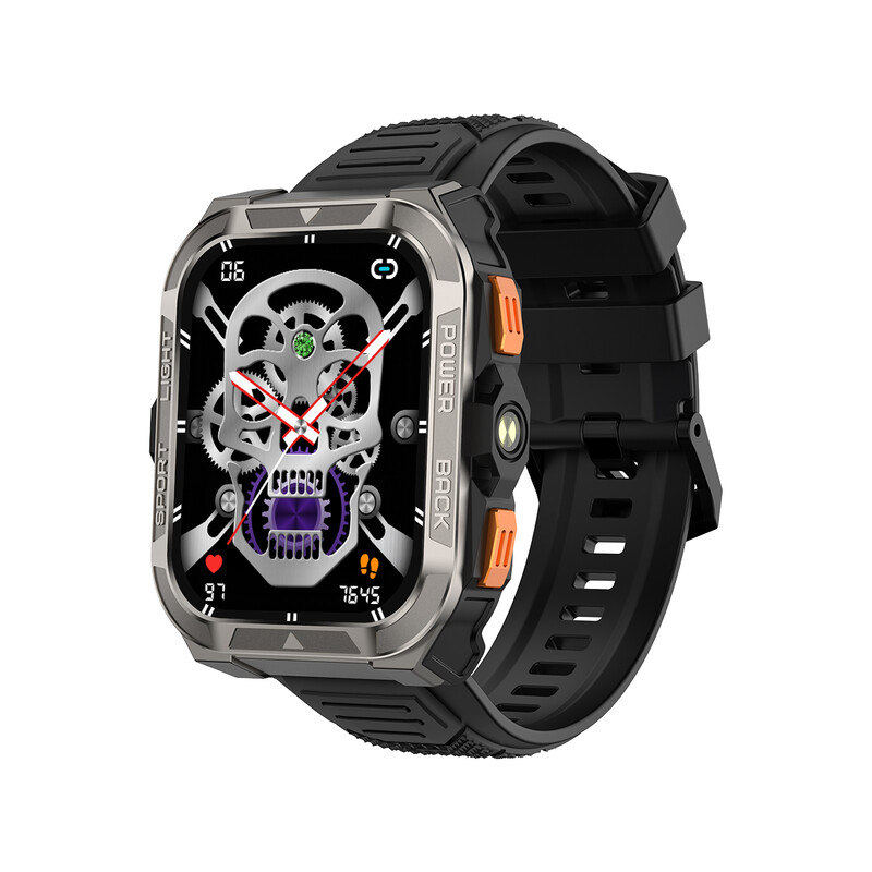 Blackview W80 Pro Herren Smartwatch, integriertes GPS & Kompass, Bluetooth-Anrufe, 900 mAh großer Akku, 110+ Sportmodi, Schrittzähler, Gesundheits- & Schlafmonitor, kompatibel mit Android iOS