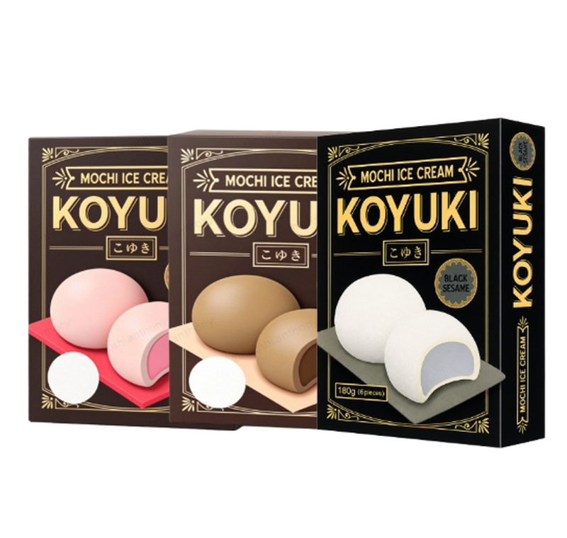 KOYUKI Japanese Ice Cream Mochi 3 Flavours Bundle