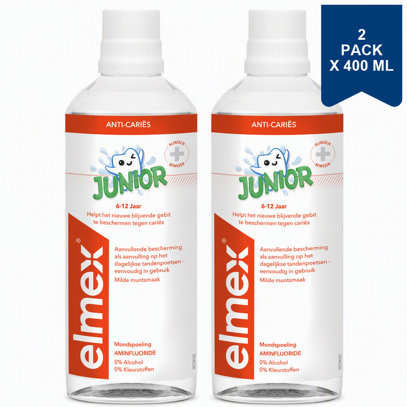 elmex Mondwater - Junior 400 ml (2-Pack)