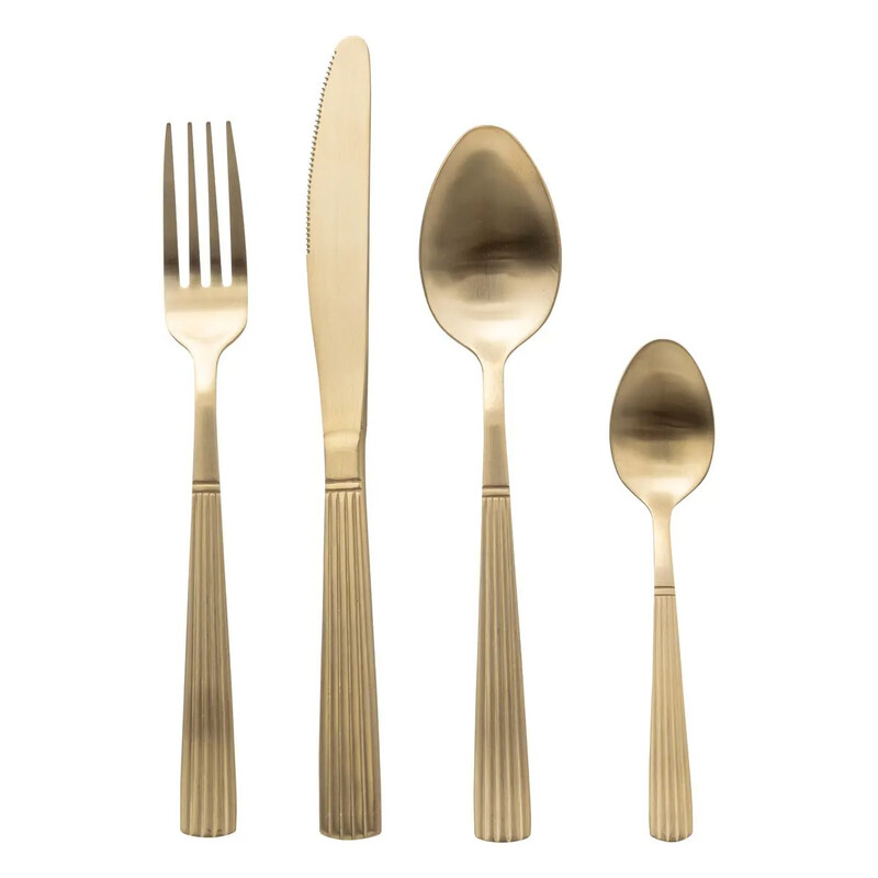 Secret de Gourmet Tamara Bestekset - 24 Stuks, Goud