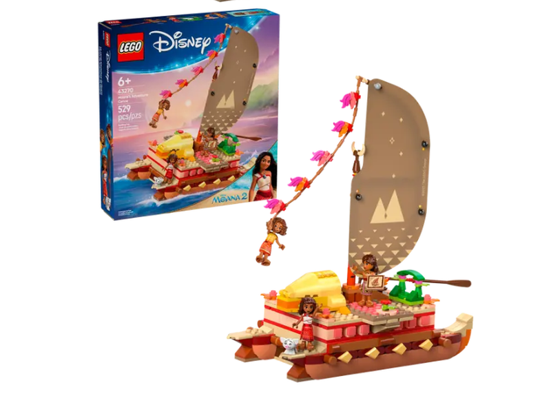 LEGO Disney Prinzessin 43270 Vaiana Vaianas Abenteuer-Kanu-Set