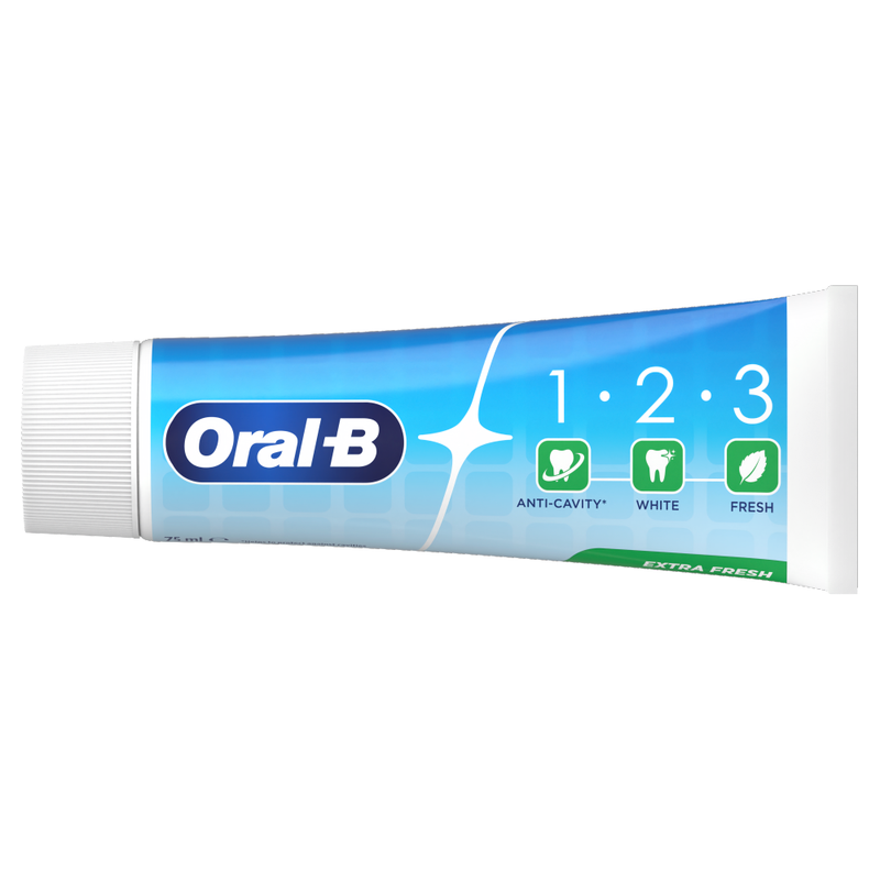 1 2 3 Extra Fresh Toothpaste 75ml