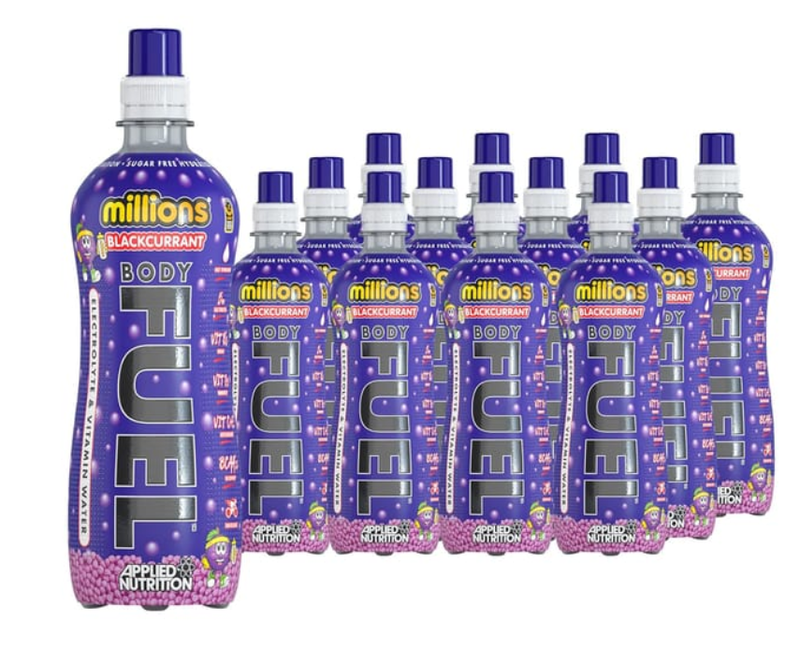 Body Fuel Electrolyte Drink Hydration Blackcurrant Millions - 12 x 500 ml