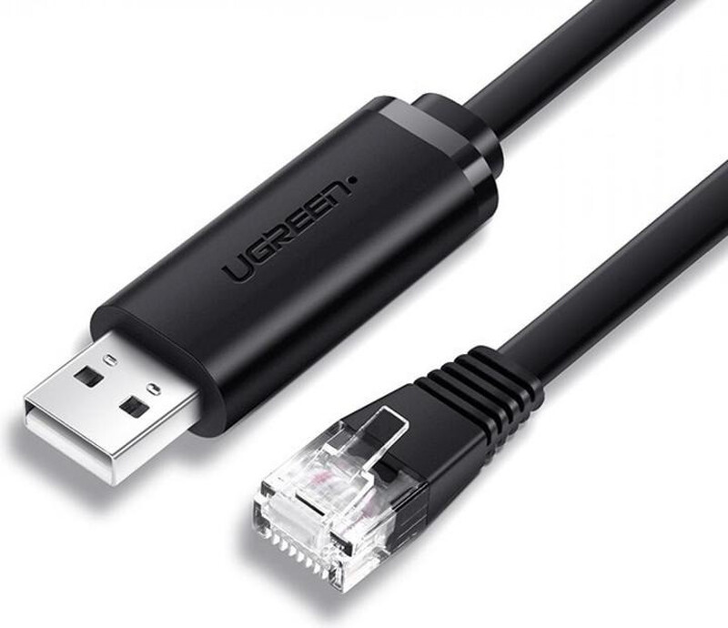 Ugreen Konsolenkabel Usb - Ethernet RJ45 1, 5 M Schwarz (CM204)