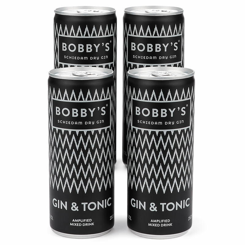 Bobby's Gin & Tonic – 4 x 250 ml