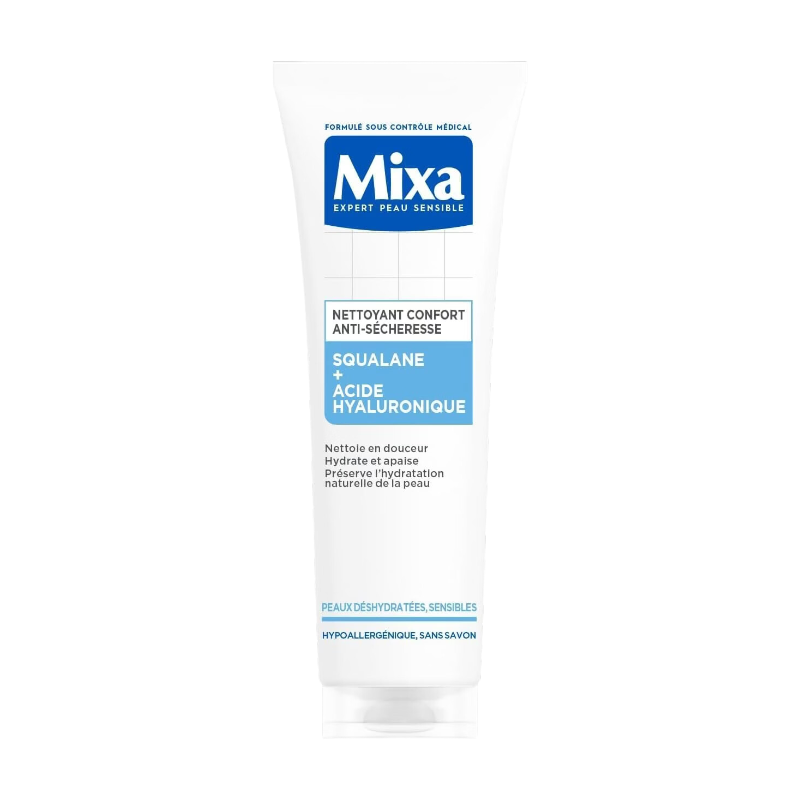 Nettoyant Visage Confort Anti sécherèsse Squalane Et Acide Hyaluronique Mixa Le Flacon De 150ml