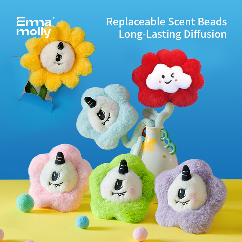 Emma Molly MOMO Wolk Geur Pluche Roos (Willekeurige stijl) (Perzik/Osmanthus/Amber)