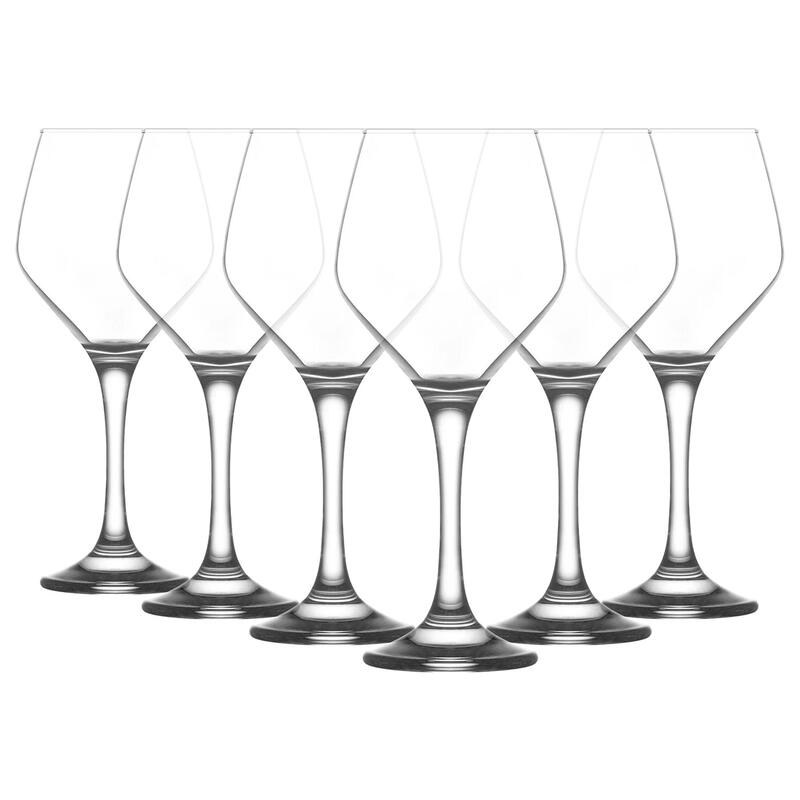 LAV Ella Glass Red Wine - 440ml - Pack of 6 - Wine, Cocktail, Processo Glassware Set for Wedding, Anniversary, Birthday Celebration, Hen Party - Image 4