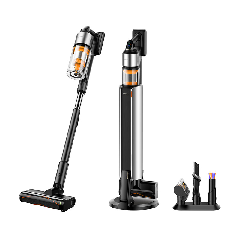 Deerma Z50 Kombi, kabelloser Staubsauger mit smarter wartungsfreier 6-in-1-Basisstation, automatische Staubaufnahme und Aufladung, 6-in-1-Reinigung für das ganze Haus, 100 Tage ohne Entleeren, TÜV-zertifizierte verhedderungsfreie SurfMaster-Bürste, 27000