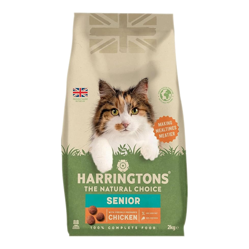 Harringtons Grain/Salmon Senior Dry Cat Food Chicken 2Kg