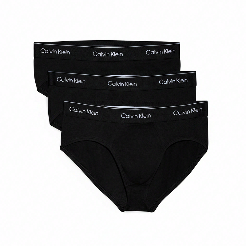 Calvin Klein Hip brief, 3 stuks, TM6, zwart, met DTM WB, heren 3XL