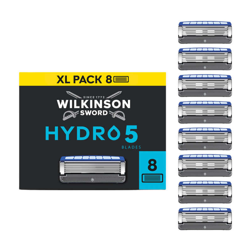 Wilkinson Sword Hydro 5 - Lames de Rasoir pour Homme - 8 Recharges