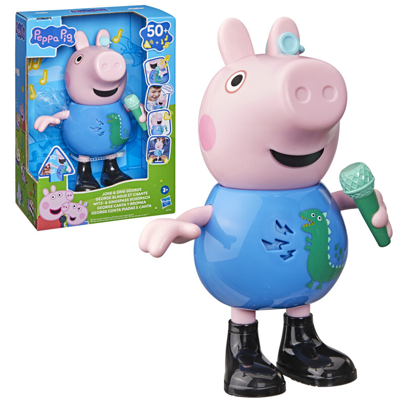Peppa Pig Sound Toy: Joke and Sing George Interactive Plush for Baby and Toddler Learning Playtime Fun