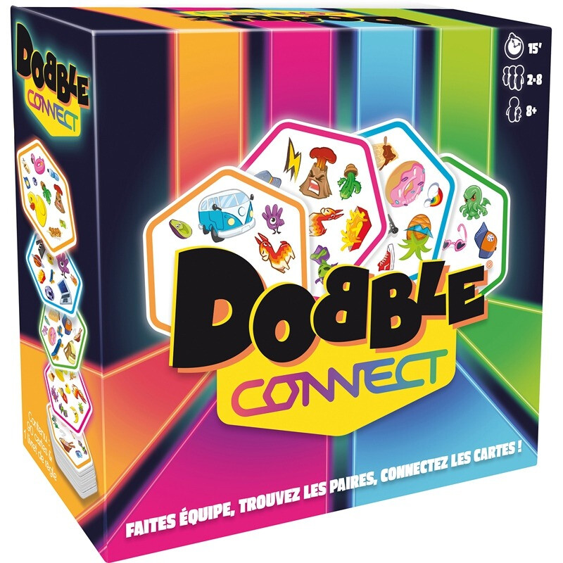 Jeu De Société Asmodee DOB4C07FR – Dobble Connect, Jeu de Rapidité et d'Ambiance - vue 6