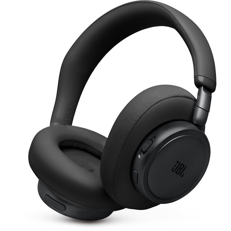 JBL Live 780NC Kabellose Over-Ear-Kopfhörer JBLLIVE780NCBLK, True Adaptive Noise Cancelling 2.0, Hi-Res JBL Spatial Sound, Faltbares Design, 80 Stunden Akku, Bluetooth 6.0 Multipoint, 2-Mikrofon AI Perfect Calls 2.0, Schwarz