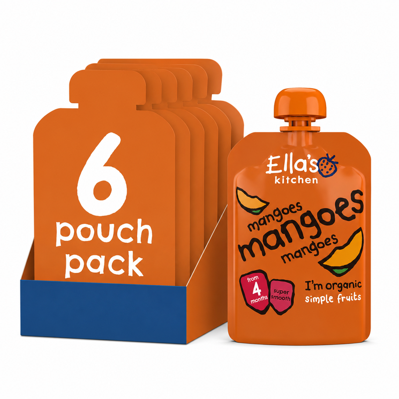 Ella's Kitchen BIO Mango's 4 M+ 70 g x 6
