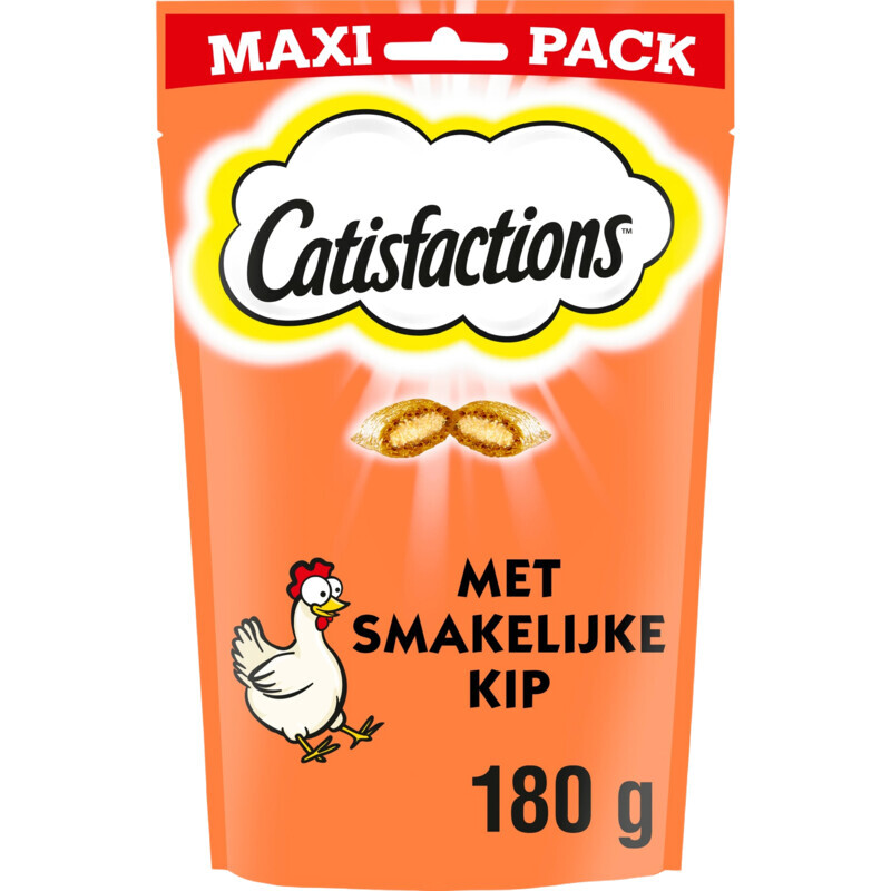 Catisfactions Kattensnack Kip Maxipak 180 g