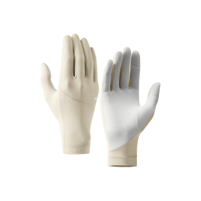 Beneunder Sommer kühlende Sonnenhandschuhe AL360 Unisex Radfahren Outdoor-Sport - Eiche Grau Beige - F (Einheitsgröße)