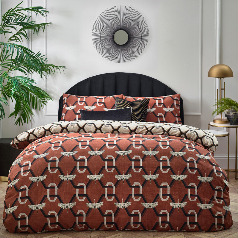 Duvet Cover Set Avalon Brick King