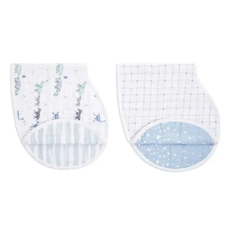 ™ Boutique Cotton Muslin Burpy Bibs 2 Pack Rising Star