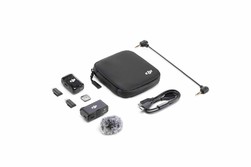DJI Mic 2 (1 TX + 1 RX), Microphone sans fil avec Réduction Intelligente du Bruit, Enregistrement interne 32 bits à Virgule Flottante, Portée de 250 m