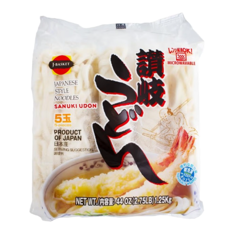 J-BASKET Japanese Style Udon Noodles (5 Packs) 1.25kg