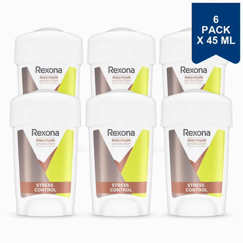 Rexona Maximum Protection Cream-Stick Stress Control Anti-Transpirant - 45 ml (4-Pack)