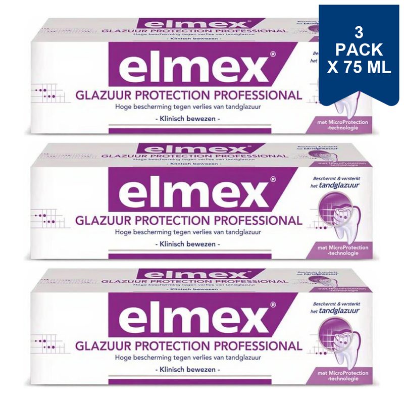 elmex Tandpasta - Glazuurbescherming Professional 75 ml (3-Pack)