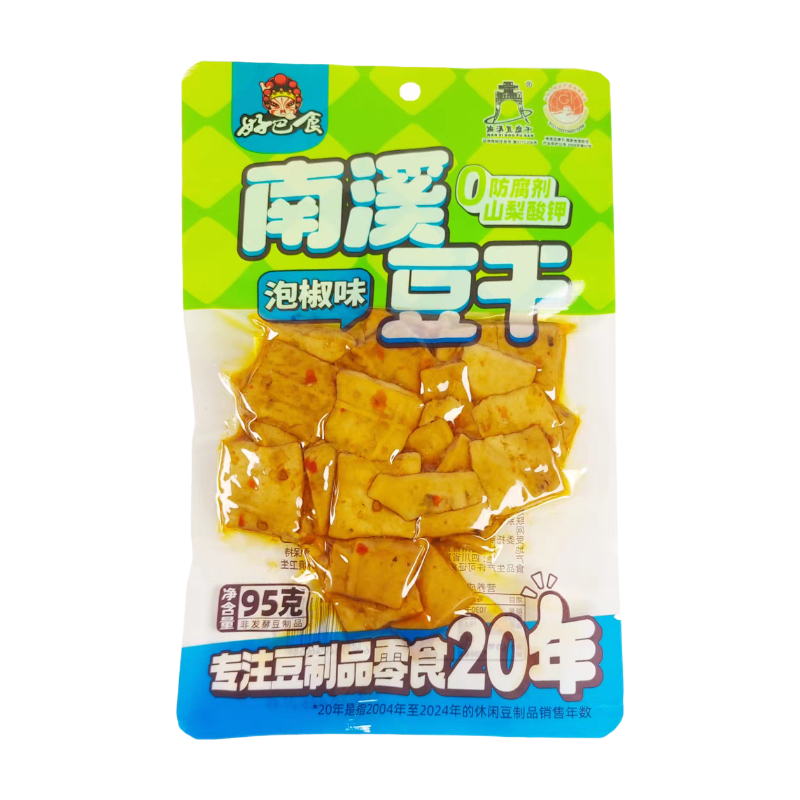 Nanxi Tofu Jerky in Pickled Chili Flavor 95g