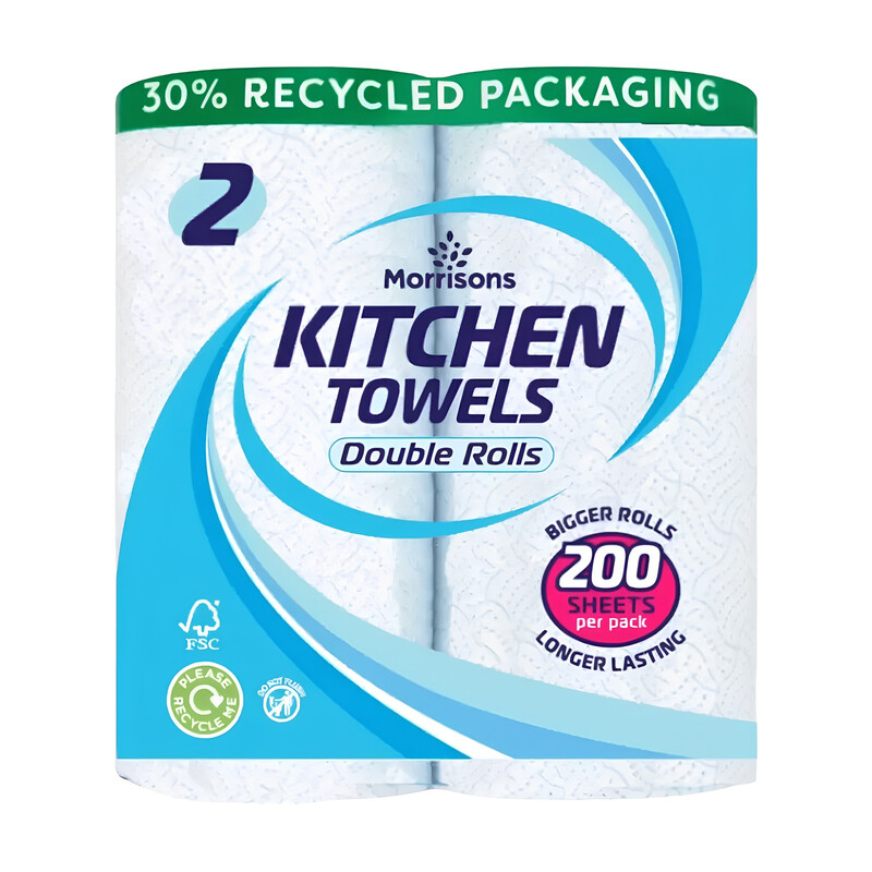 2 Double Kitchen Rolls 2 per pack