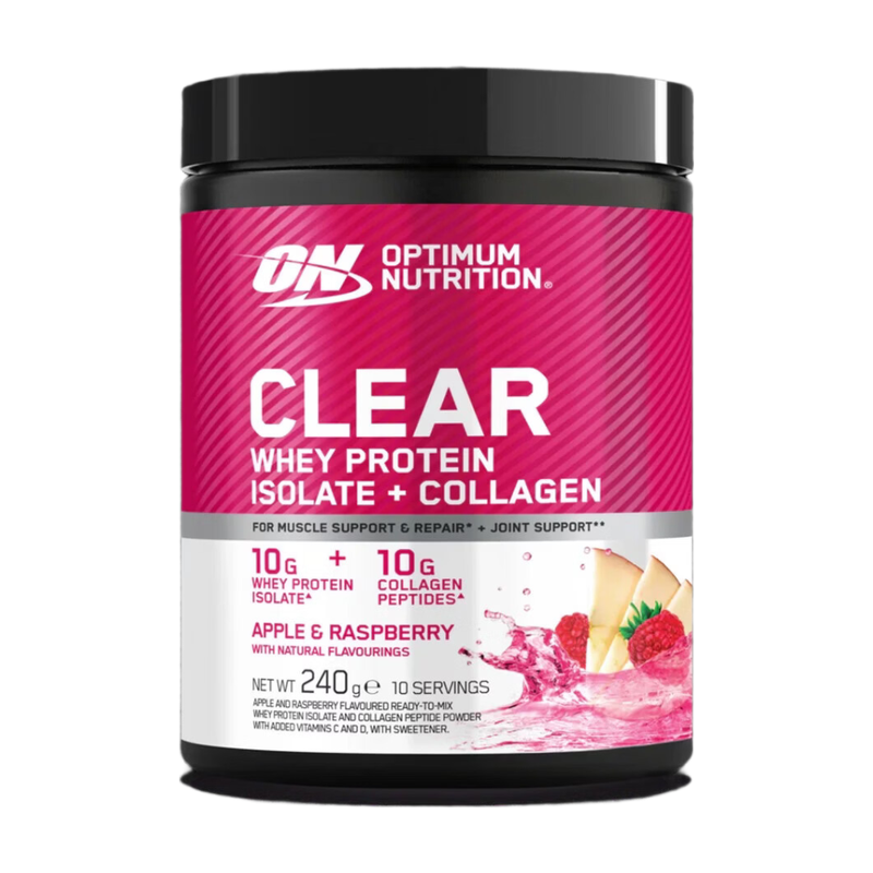 Optimum Nutrition Clear + Collageen 240g Appel & Framboos