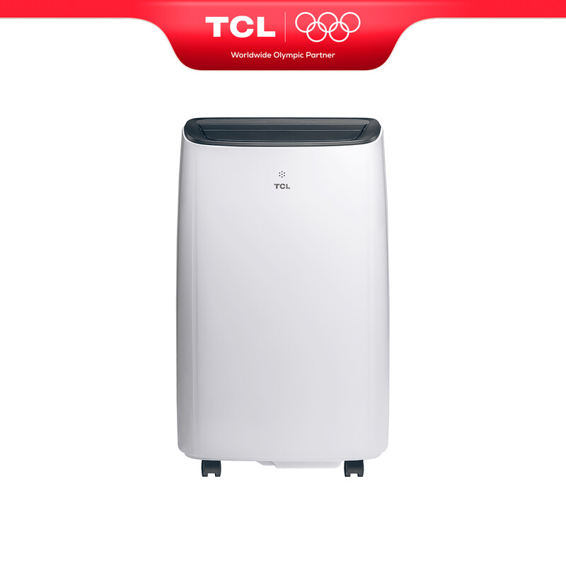 TCL 9000 BTU Mobile Klimaanlage, Fernbedienung, 3-in-1 AC (Kühlen/Ventilator/Entfeuchten), R290 Kältemittel, Auto-Swing, Schlafmodus mit 24-Stunden-Timer, Inklusive Fenster-Kit, Energieklasse A.
