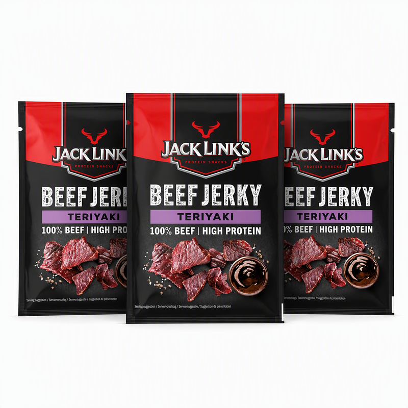 Vorteilspack 3 x Jack Link's Beef Jerky Teriyaki 25 g