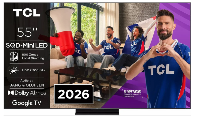 TCL C7L 55C7L TV 55 4K Ultra HD Smart TV Wifi 2700 cdm² - vue 4