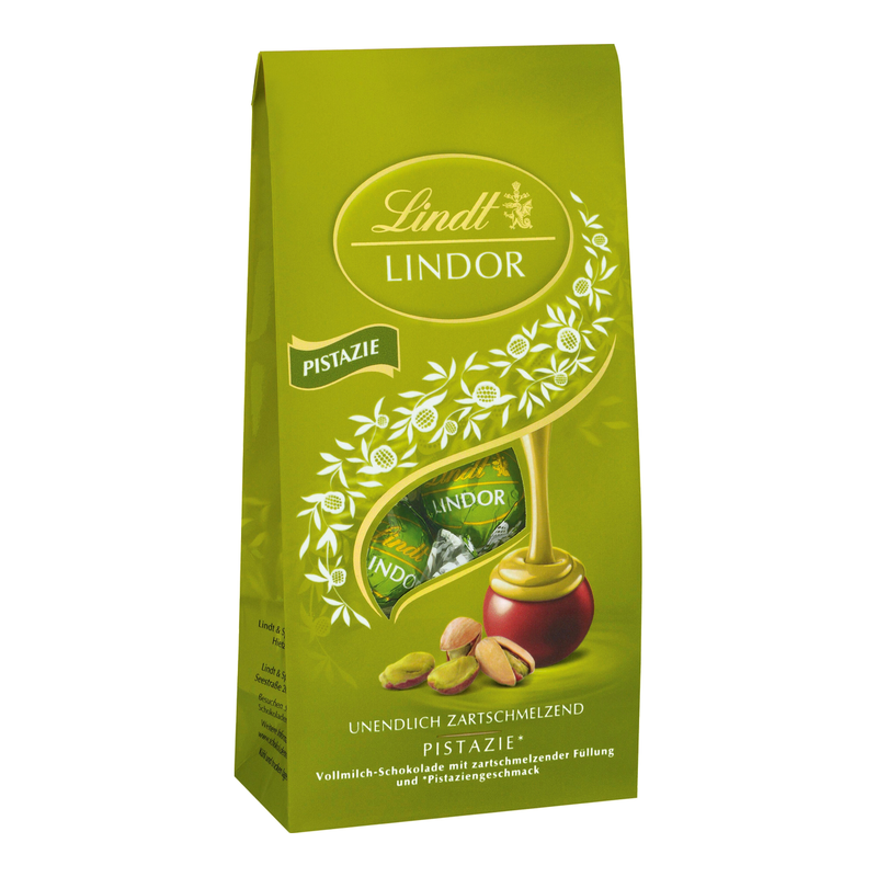 Lindt LINDOR Beutel Pistazie, 137g