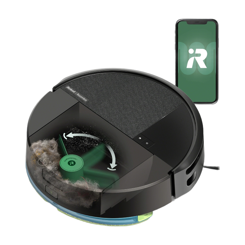 iRobot Roomba Combo 205 Aspirateur-robot autocompact, blanc