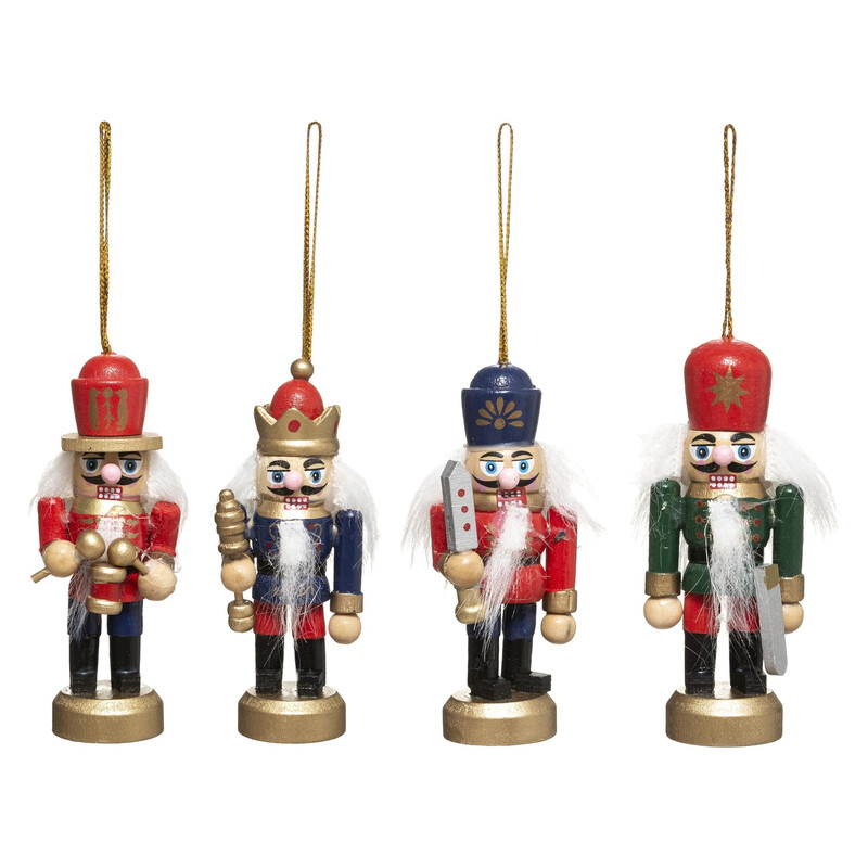 Feeric Notenkraker Set - 4 stuks, 8,5 cm, Multikleur
