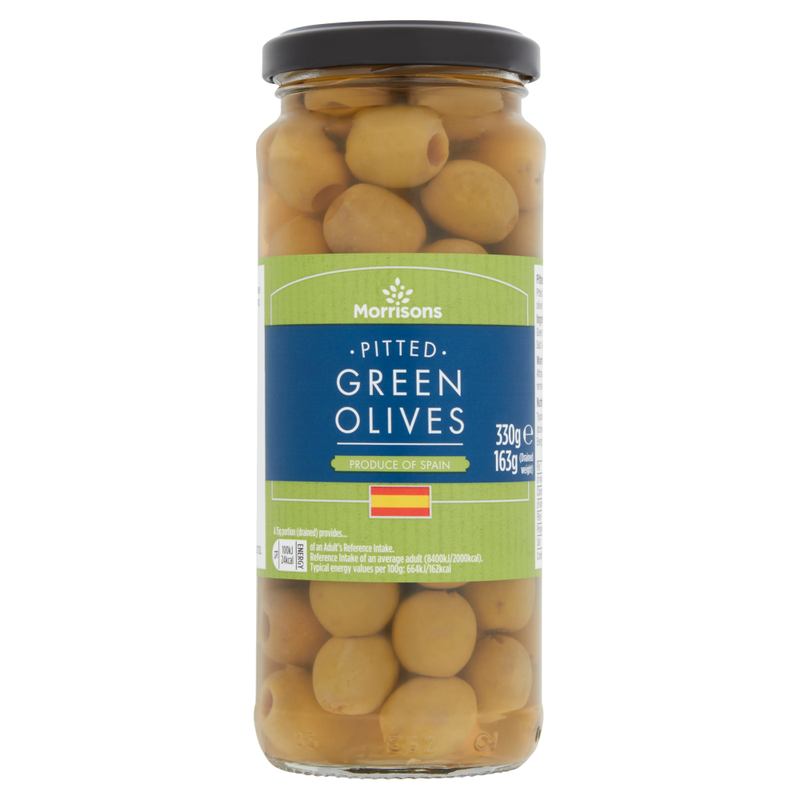 Pitted Green Olives in Brine 330g