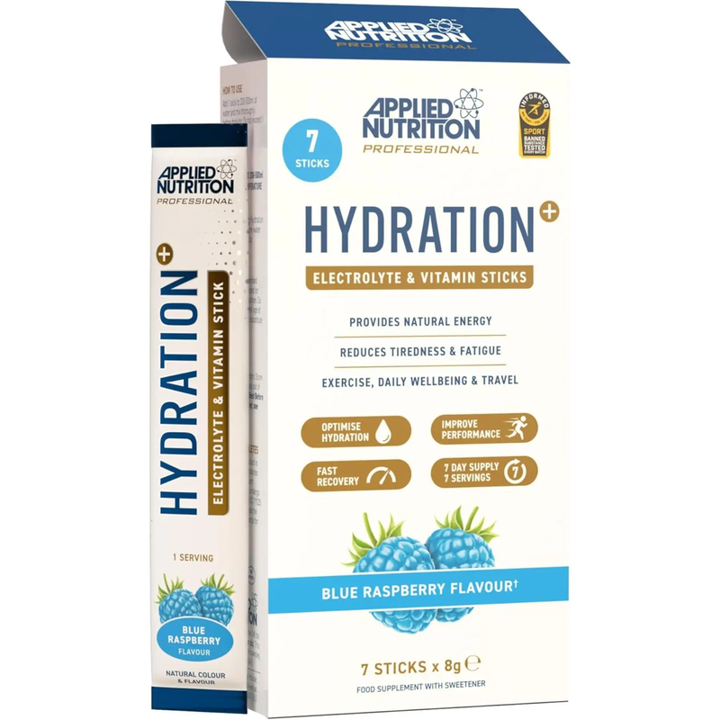 Electrolytes Hydration Stick Packs Blue Raspberry - 7 x 8 g