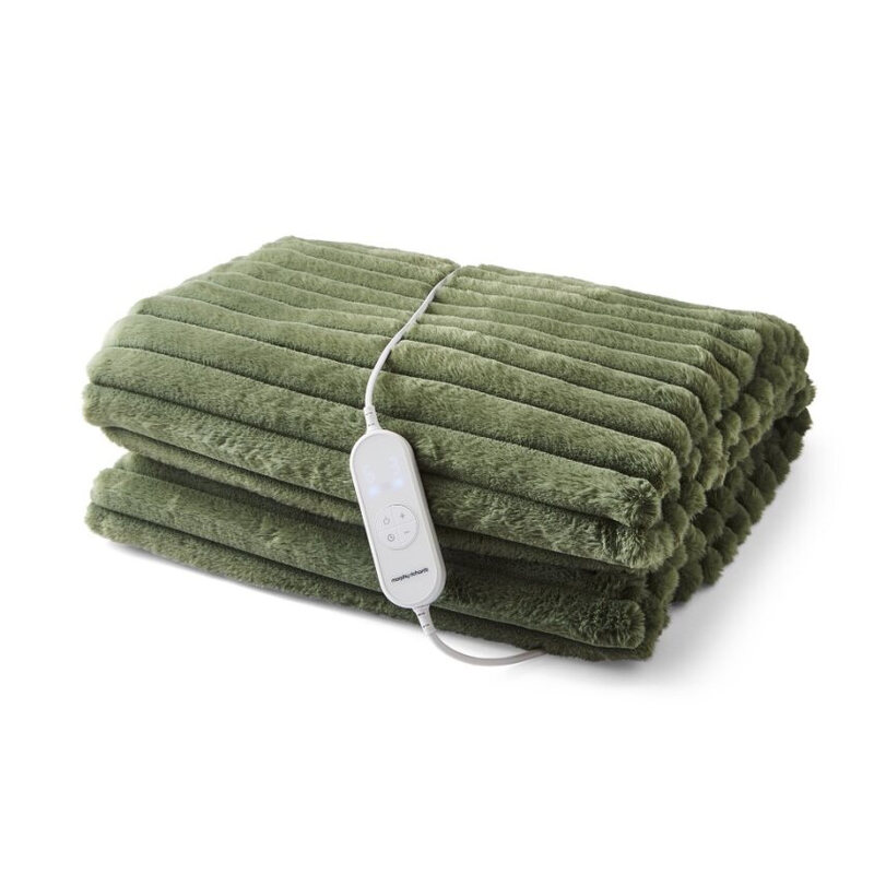 EverCosy Lux Small Heated Throw – Green, 610101